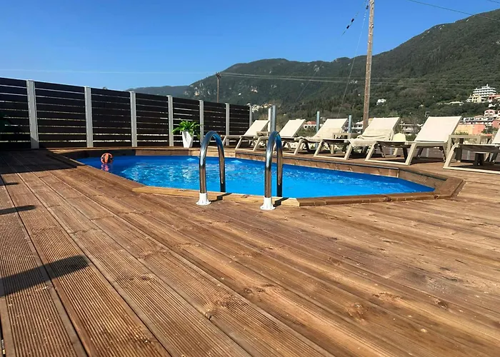 Evelina Luxury With Swimming Pool In Corfu Ipsos
